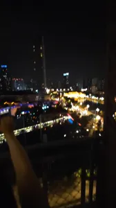 原创 成都地标兰桂坊九眼桥阳台露出野战反差