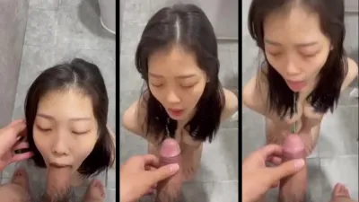 圣水洗浴露脸口交调教然后屁股抹上精油疯狂后入