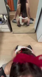 安徽淮南反差婊小少妇表演欲很强身材完美!镜子前情趣装!操起来超级舒服