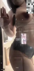 【章哥经典】超高颜值大奶妹骚话不断，短裤勒进小穴里，下