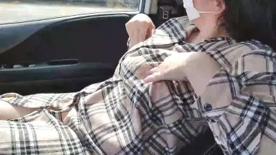 在车上好寂寞啊,粉丝要求的自慰